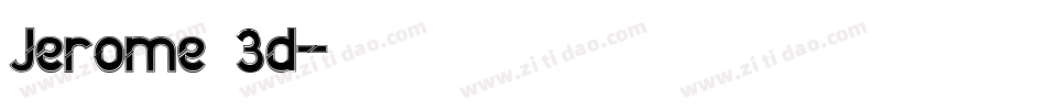Jerome 3d字体转换